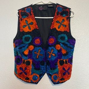 Colorful vintage J. Hoffman vest.